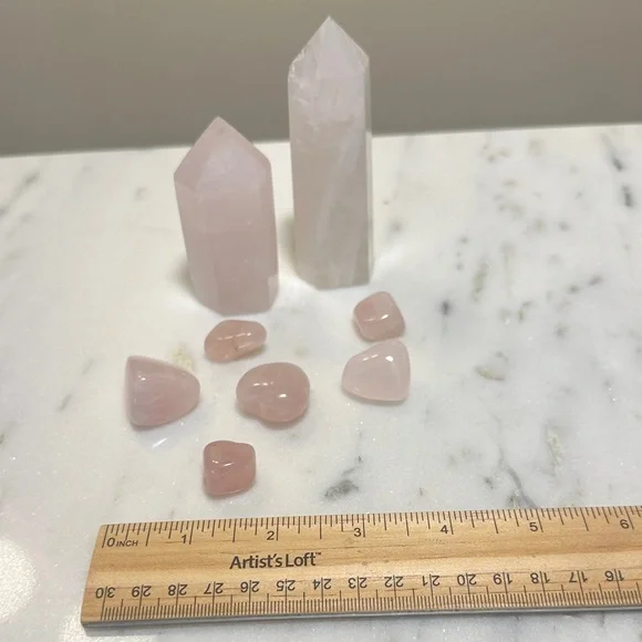 Rose Quartz Crystal Set - Picture 3 of 4